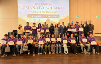 Almaniyada şəhid övladlarının “Əmanətə Sədaqət” Yay Düşərgəsi keçirilib